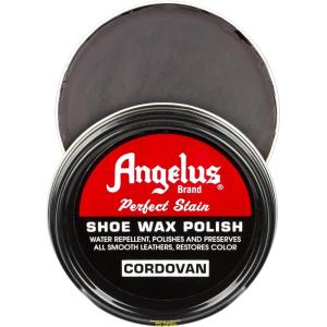 imageAngelus Perfect Stain Shoe Wax Polish Professional Shoe Polish For Leather Shoes ampamp Boots 3 fl oz BlackCordovan