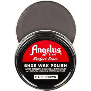 imageAngelus Perfect Stain Shoe Wax Polish Professional Shoe Polish For Leather Shoes ampamp Boots 3 fl oz BlackDark Brown