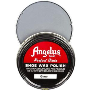 imageAngelus Perfect Stain Shoe Wax Polish Professional Shoe Polish For Leather Shoes ampamp Boots 3 fl oz BlackGrey