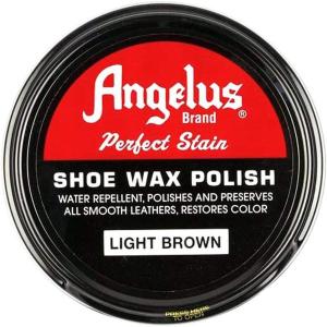 imageAngelus Perfect Stain Shoe Wax Polish Professional Shoe Polish For Leather Shoes ampamp Boots 3 fl oz BlackLight Brown