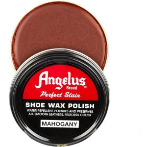 imageAngelus Perfect Stain Shoe Wax Polish Professional Shoe Polish For Leather Shoes ampamp Boots 3 fl oz BlackMahogany