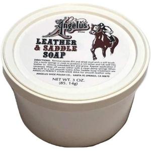 imageAngelus Saddle Soap Leather Cleaner Conditioner and Leather Softener Paste for Boots Shoes Luggage  3 Oz