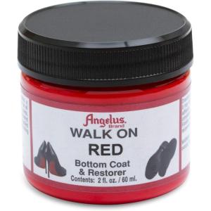 imageAngelus Walk on Red Paint Restorer  for Red Bottoms Color Renewal for High Heels and Leather Shoes  Durable Flexible and Easy Application  2 fl oz