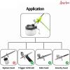 imageANGELUS Airbrush Cleaning Pot Glass Cleaning Pot with Holder Cleans Airbrush Airbrush Holder Station
