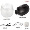 imageANGELUS Airbrush Cleaning Pot Glass Cleaning Pot with Holder Cleans Airbrush Airbrush Holder Station