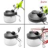 imageANGELUS Airbrush Cleaning Pot Glass Cleaning Pot with Holder Cleans Airbrush Airbrush Holder Station