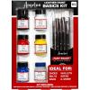 imageAngelus Leather Paint Basics Kit  Acrylic Leather Paint Set with 5 Colors 1 oz each Preparer ampamp Deglazer and Paintbrushes1